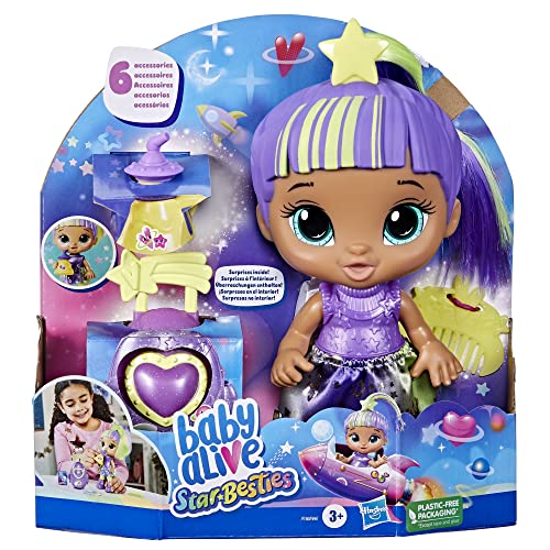 Lovely Luna foil-skirt for versatile space dress-up with Baby Alive