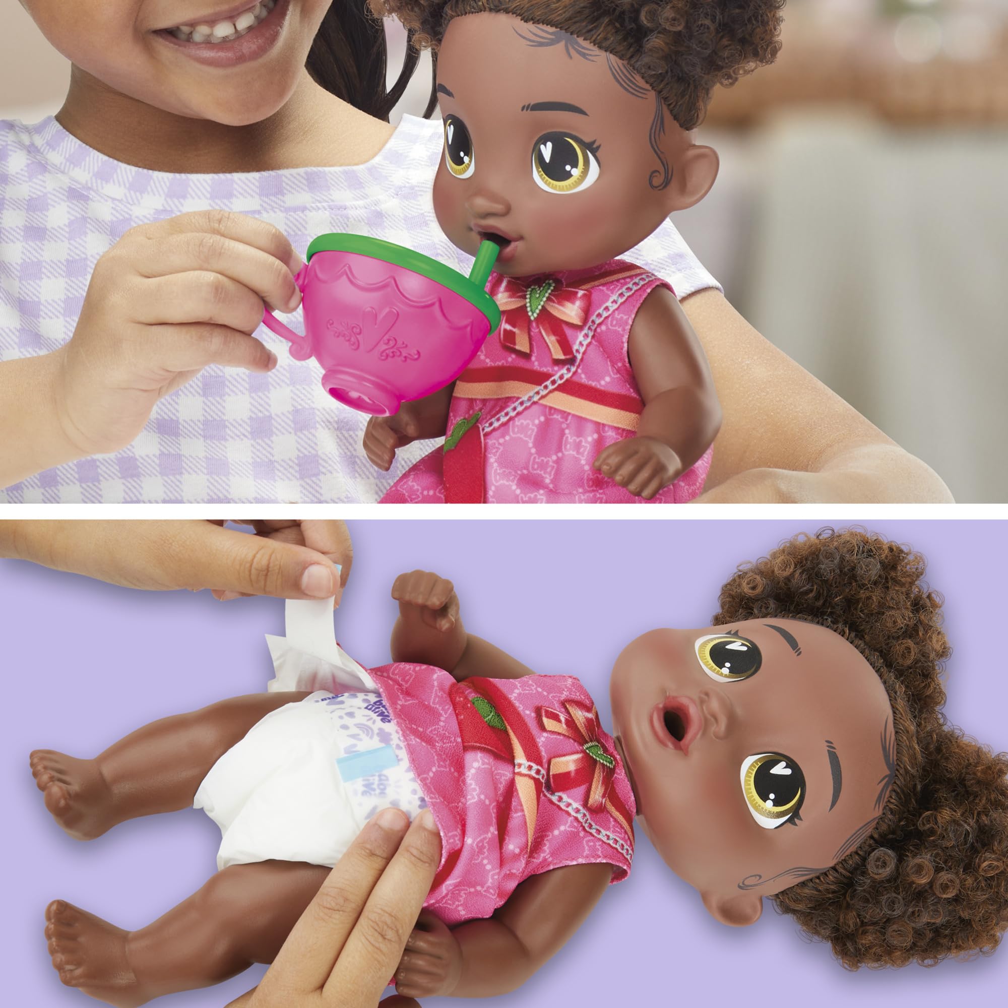 Baby Alive teabag accessory enhances pretend tea rituals.