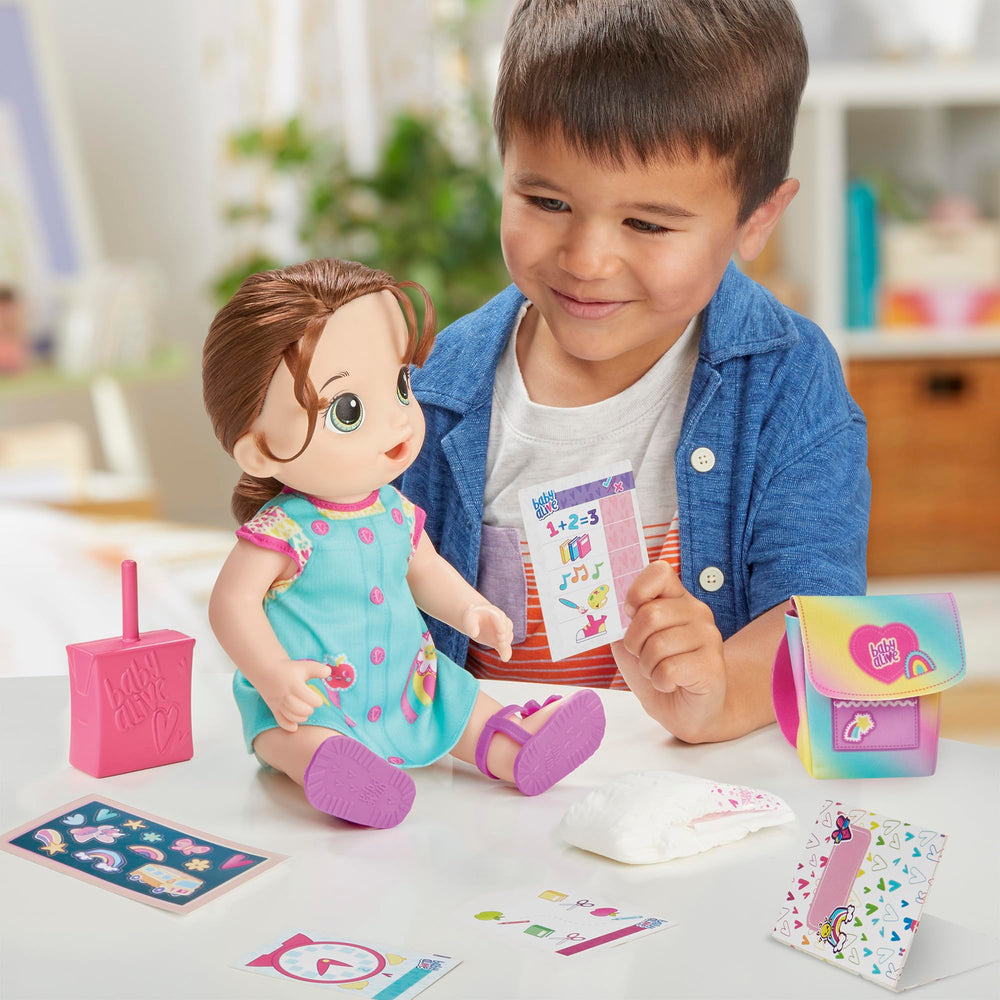Baby Alive Time for School juice box accessory for interactive sipping play