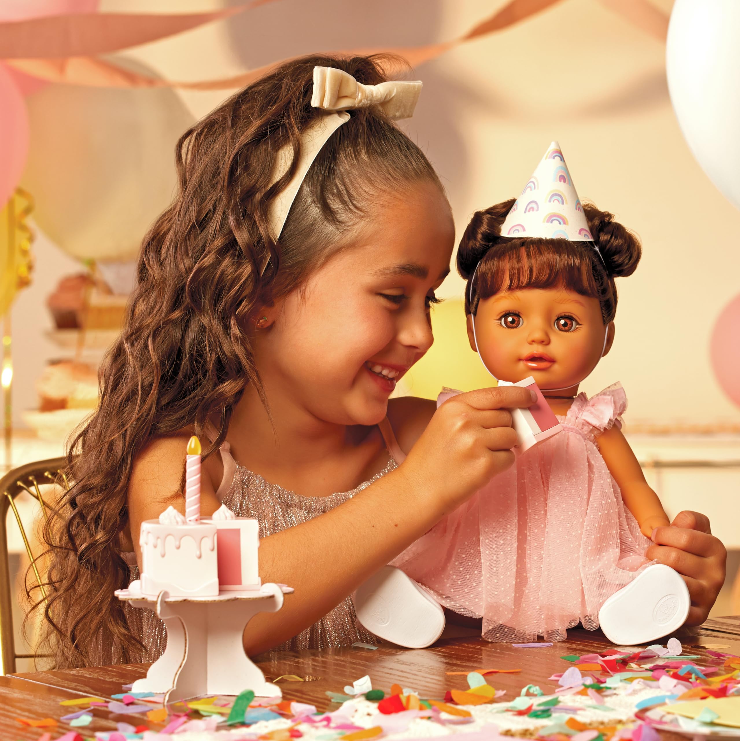 Baby Born Ava color-change cake feature activated by a cold slice