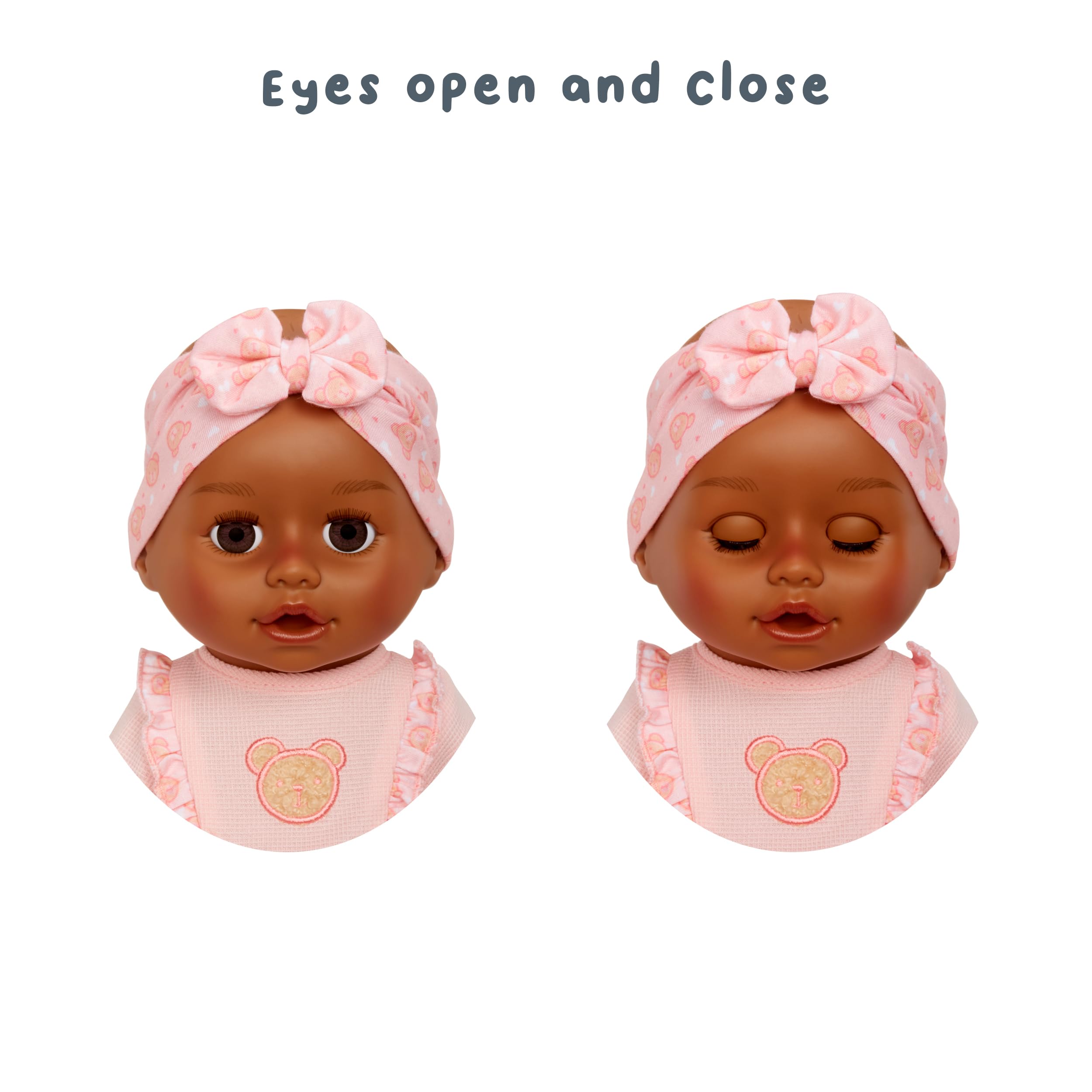 BABY born Harper available in 3 skin tones and eye colors