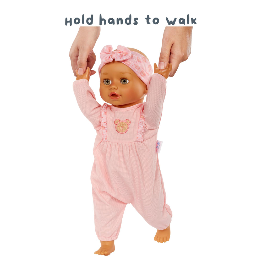 Baby Born Learn to Walk Olivia eyes open and close for realism