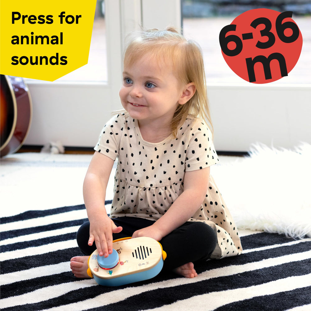 Baby Einstein Hape Discovery Radio glowing lights for early exploration
