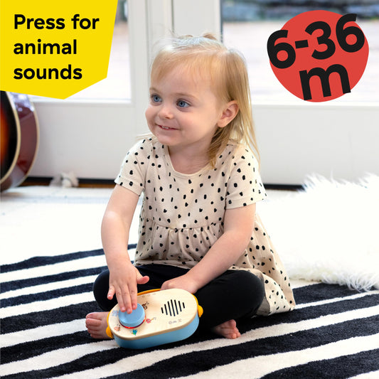 Baby Einstein Hape Discovery Radio glowing lights for early exploration