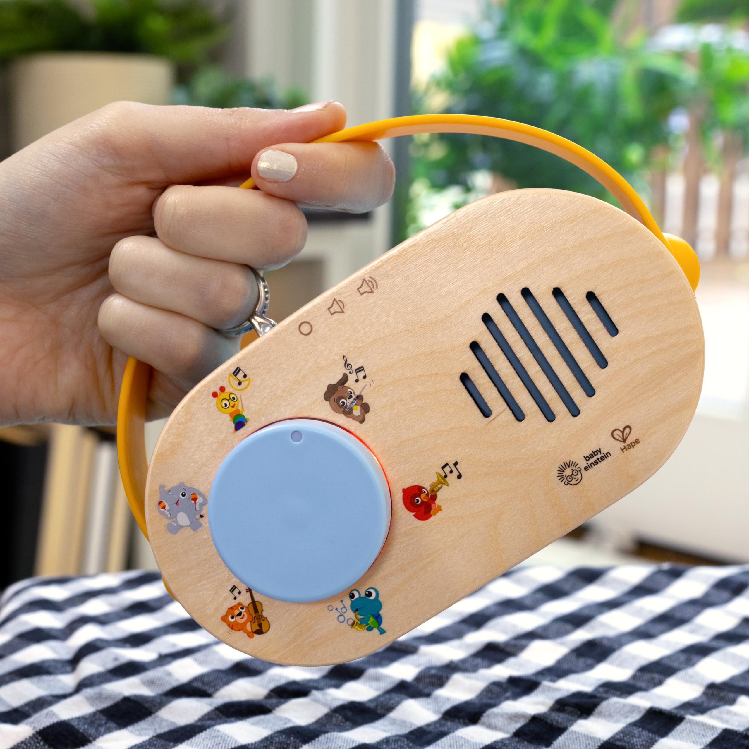 Baby Einstein Hape Discovery Radio wipe-clean surface for easy cleanup