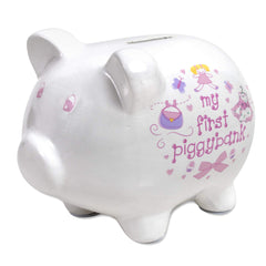 Baby Essentials My First Piggy Bank pink coin slot for easy saving with little hands