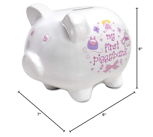 Baby Essentials My First Piggy Bank pink compact size fits small shelves