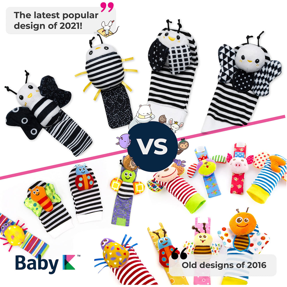BABY K close-up soft infant rattle fabric