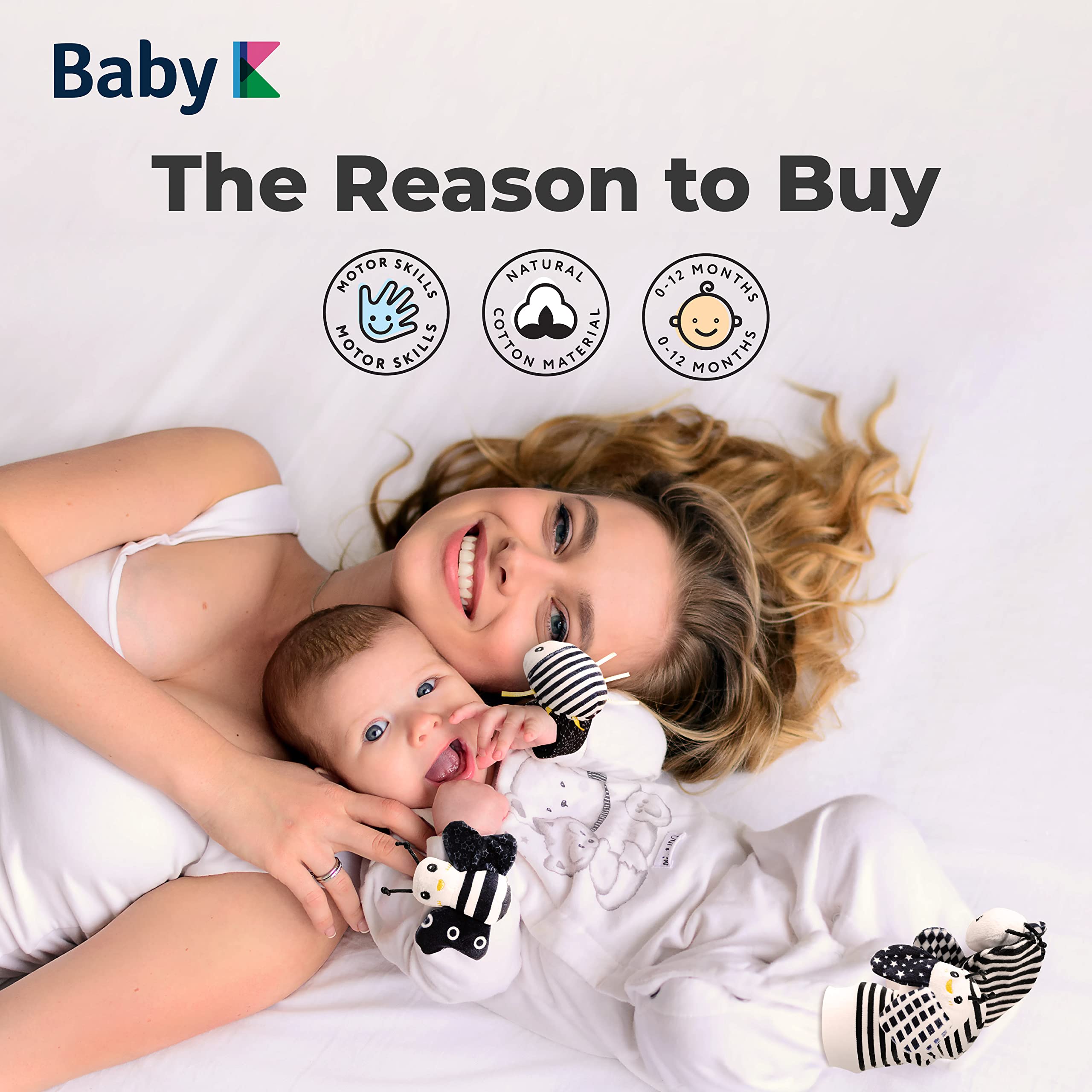 BABY K newborn gift idea soft infant toys for sensory play