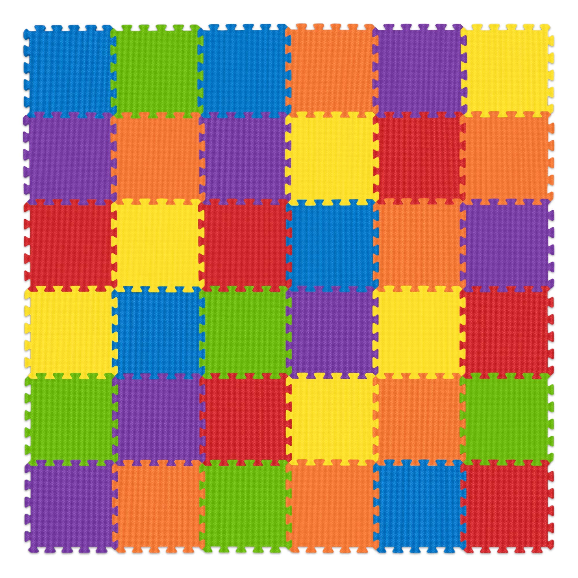 BABY LOOVI interlocking play-mat tiles form a colorful puzzle for imaginative play.