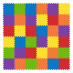 BABY LOOVI interlocking play-mat tiles form a colorful puzzle for imaginative play.