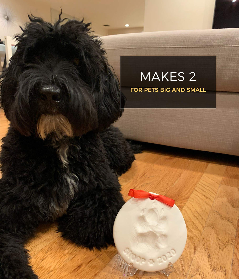 Gift-ready packaging shown for a pet keepsake gift