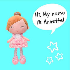 Baby Starters Annette doll with rattle for on-the-go entertainment