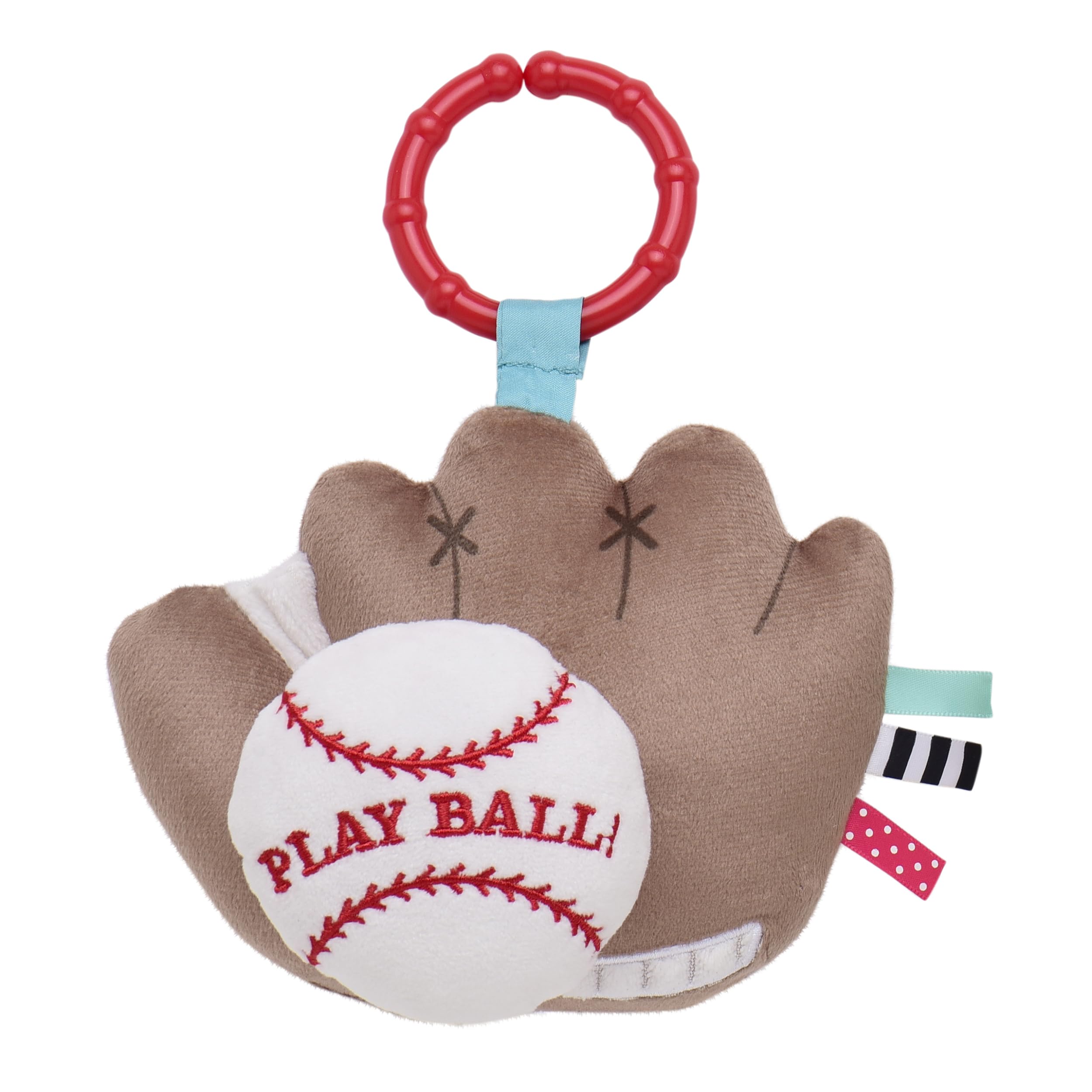 Baby Starters Magic Years baseball toy with pull-jiggle feature for soothing play.