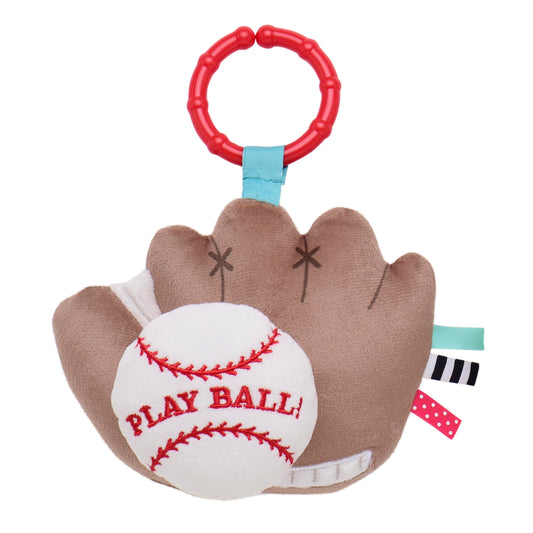 Baby Starters Magic Years baseball toy with pull-jiggle feature for soothing play.