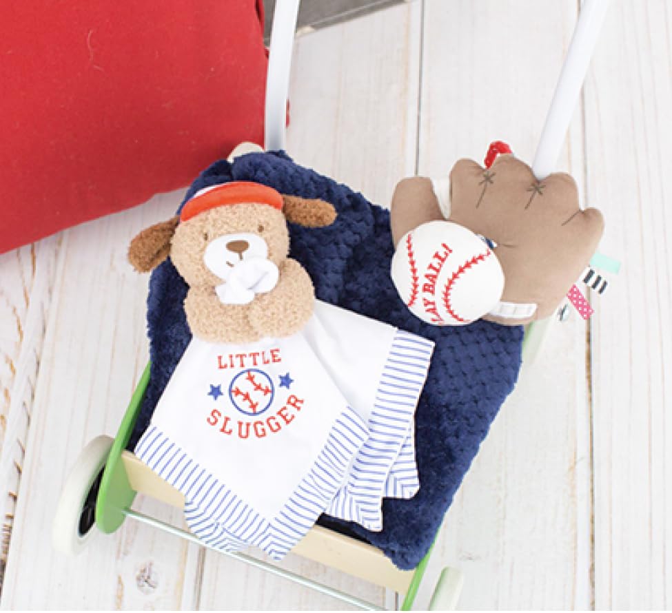 Travel hook attaches to strollers and car seats for on-the-go fun.