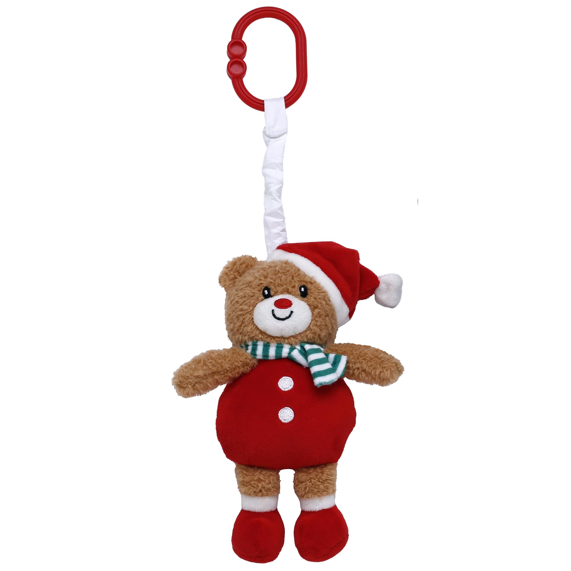 Baby Starters bear with travel hook for stroller and car seat on-the-go fun