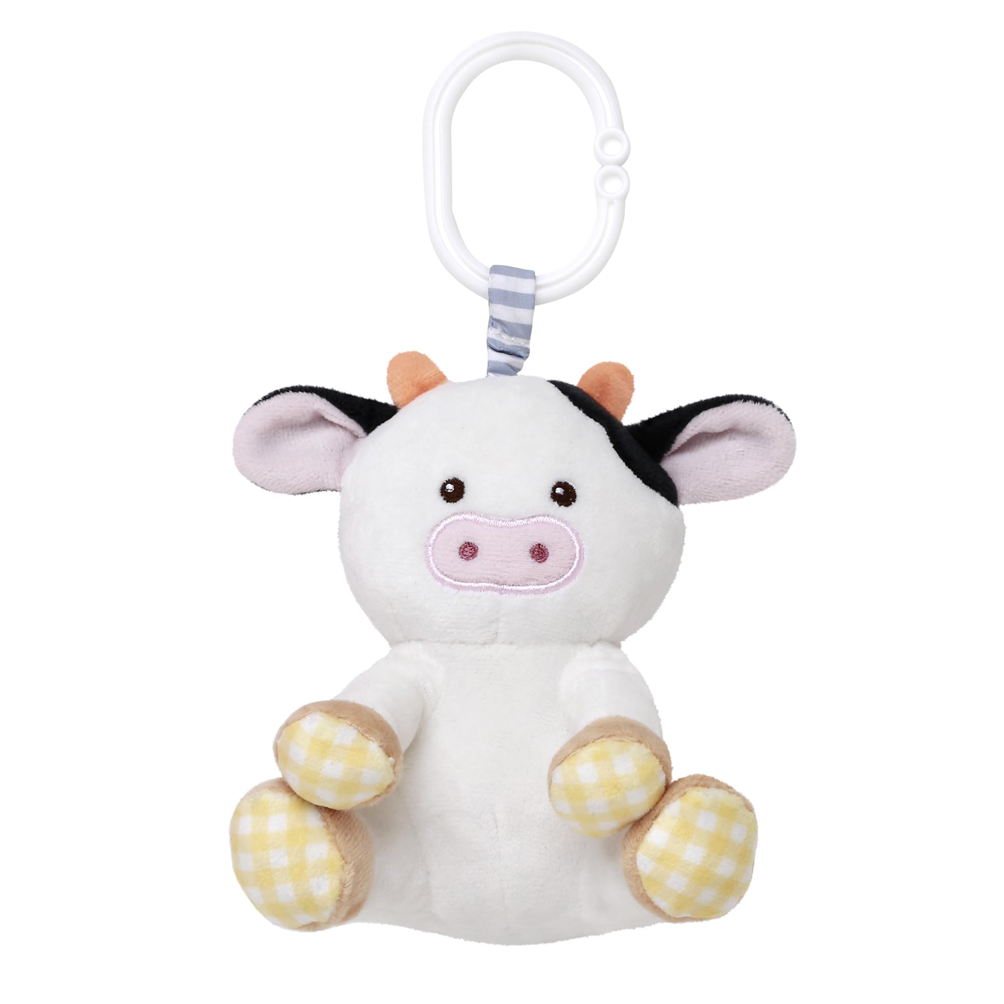 Baby Starters Magic Years cow chime toy with plush design for engaging auditory play
