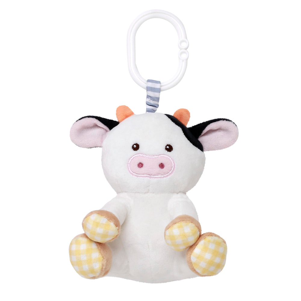 Baby Starters Magic Years cow chime toy with plush design for engaging auditory play