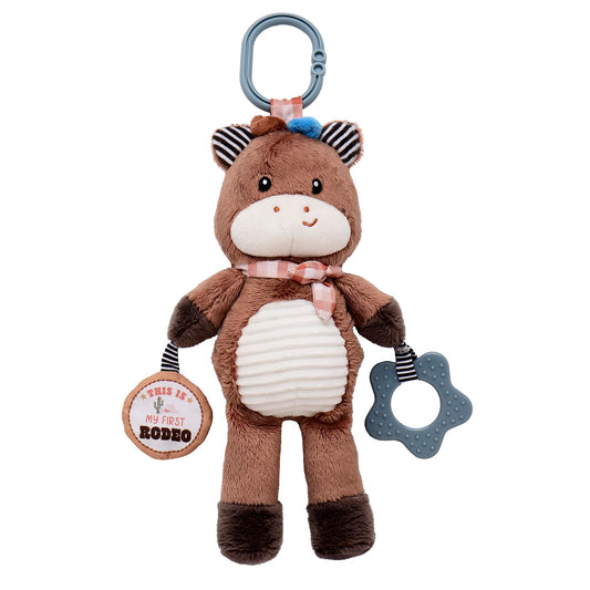 Baby Starters Plush Horse 14-inch in cozy brown, ideal for cuddles and imaginative play.