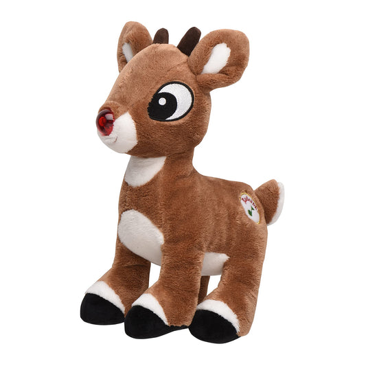 Baby Starters Rudolph plush front view, soft and safe for little hands.
