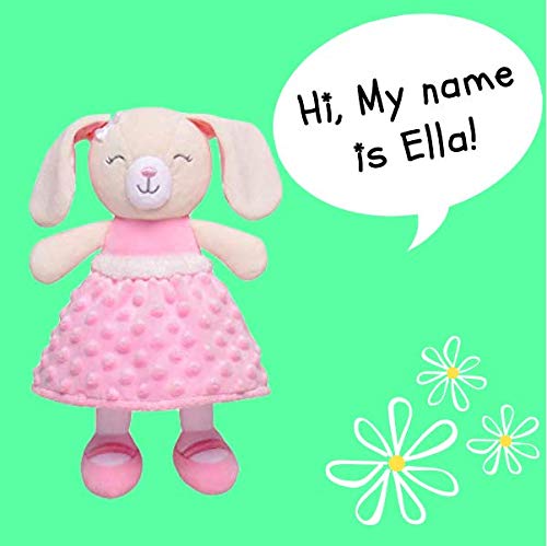 Baby Starters Sweet Ella plush bunny highlights a cuddly soft body ideal for hugs.