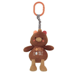 Baby Starters Thanksgiving turkey with travel hook for stroller or car seat adventures
