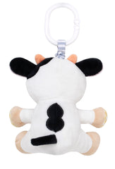 Baby Starters travel hook keeps cow toy secure on stroller, car seat, or high chair
