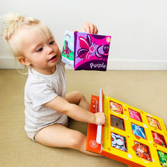 BabyBibi bunny cloth book encouraging quiet reading and tactile play