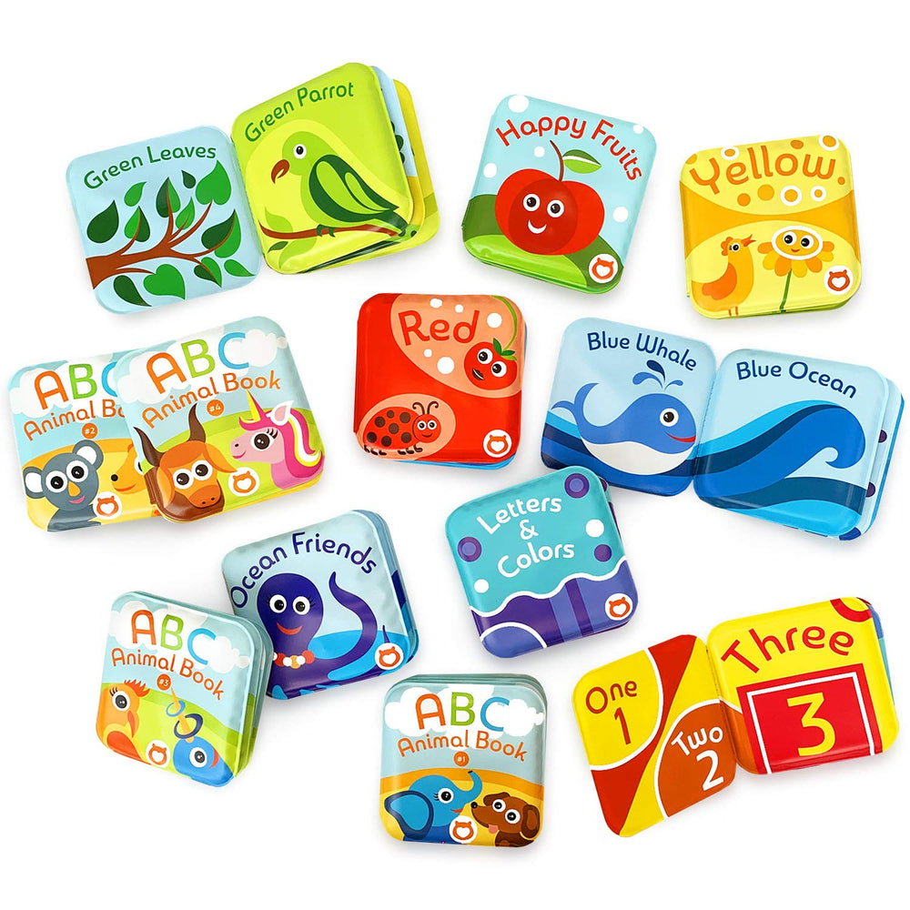 BabyBibi ABC and numbers books support early learning in bath