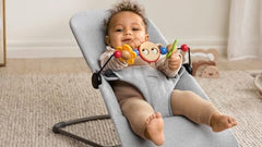 BabyBjörn Googly Eyes spinning figures in bright colors encourage fine-motor exploration