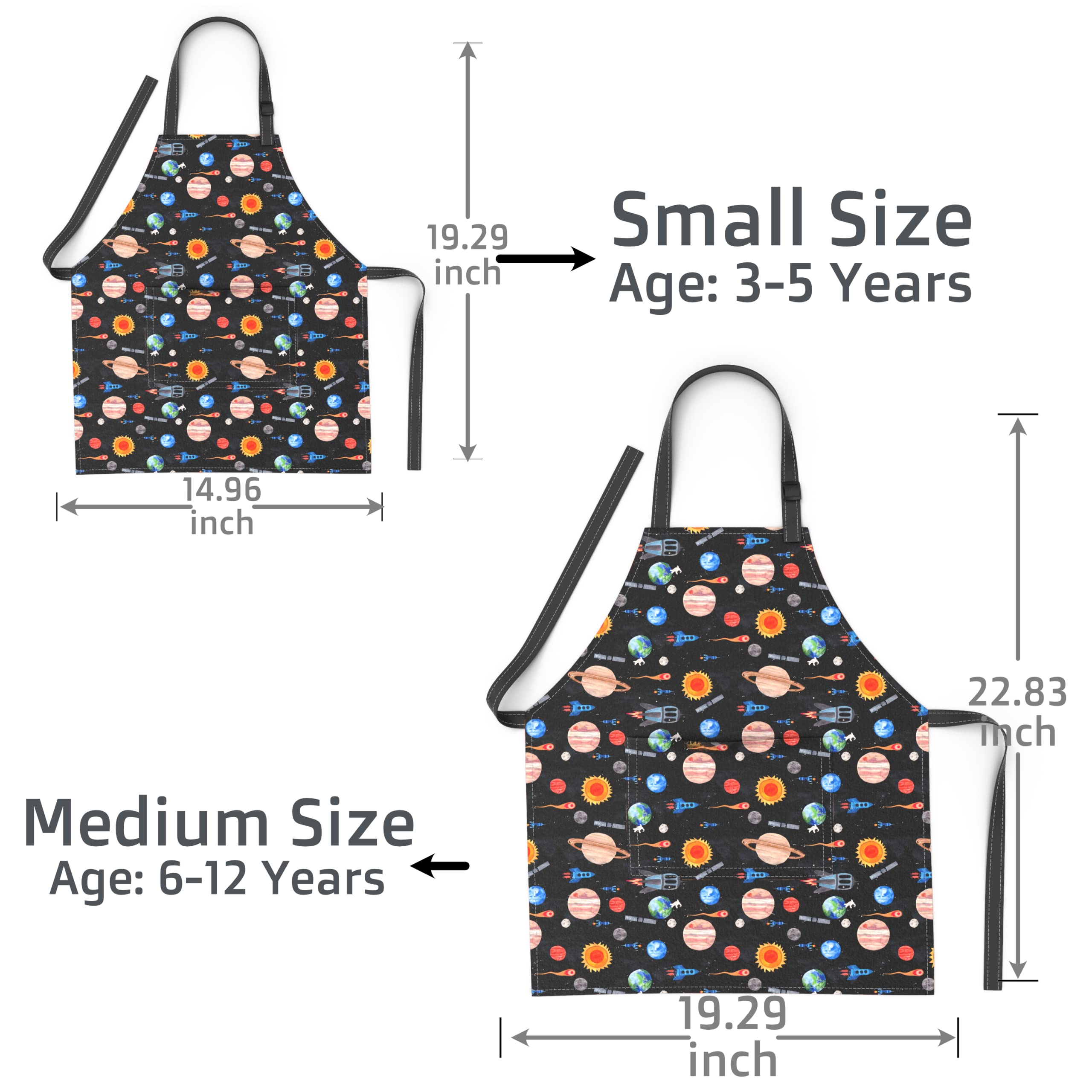 BABYBOET cosmic apron easy care and machine washable