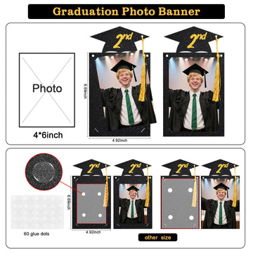 Babycop durable glitter cardstock designed for reuse at graduations.