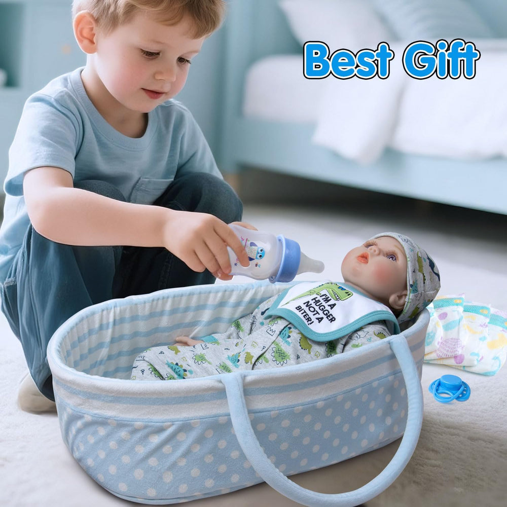 Babyfere bottle and pacifier set for realistic doll care play
