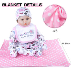 Babyfere doll bib helps keep clothing clean during pretend feeding.