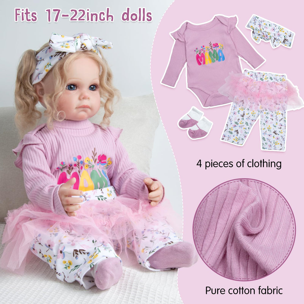 Babyfere doll bottle and pacifier set enhances feeding pretend play.