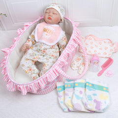 Babyfere pink doll romper for daily pretend play and style