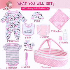 Babyfere pink feeding bottle with lid enables realistic care play.