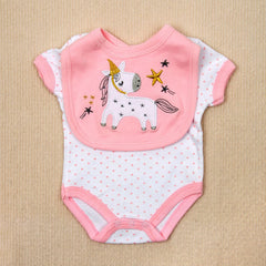 Babyfere reborn doll romper pink designed for a snug fit and simple dressing