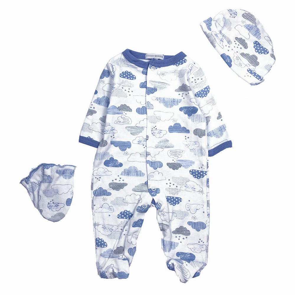 Babyfere 5-piece doll outfit with bib and hat for complete styling
