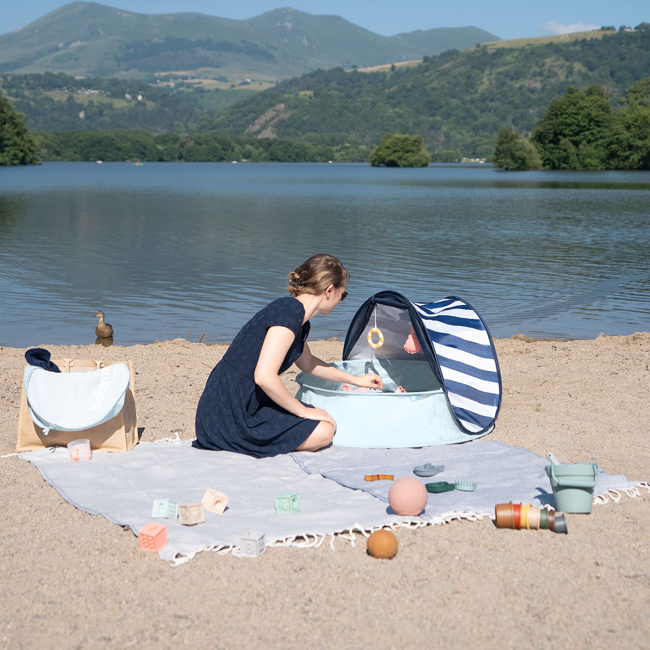 Easy-fold design and carry bag for travel.