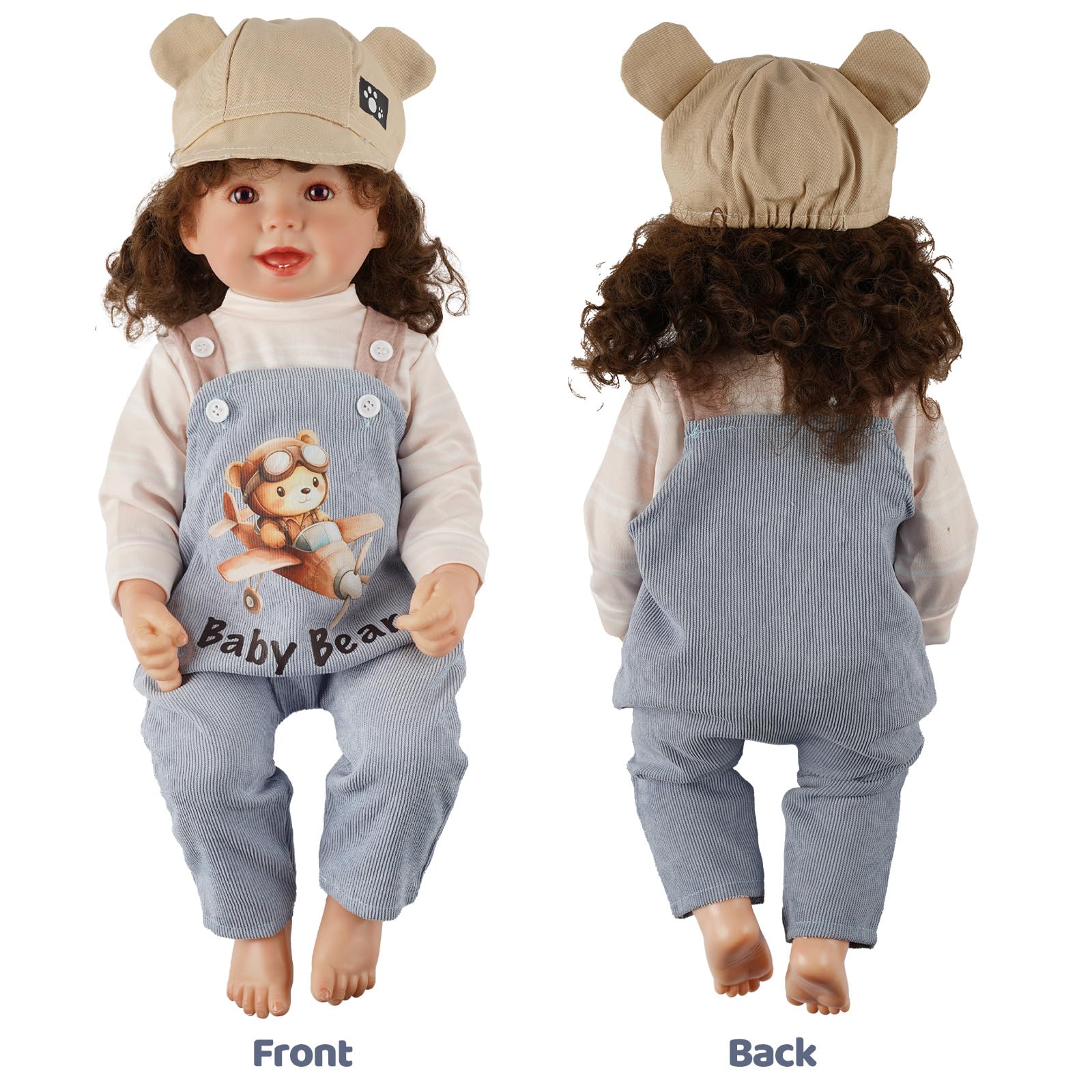 BABESIDE blue hat adds cute finishing touch to lifelike dolls