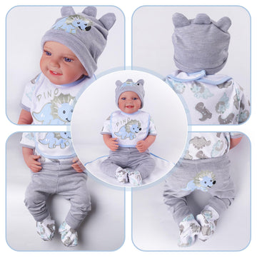 Babyside dinosaur trousers fit 17-22 inch reborn dolls for authentic outfits