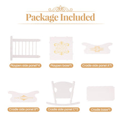 BABESIDE 3-inch baby doll accessories enhance storytelling in miniature play.