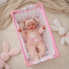 BABESIDE Portable doll bed ideal for travel to friends or grandparents.