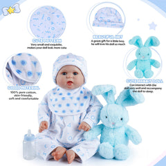 BABESIDE doll bib protects outfits during pretend feeding sessions.