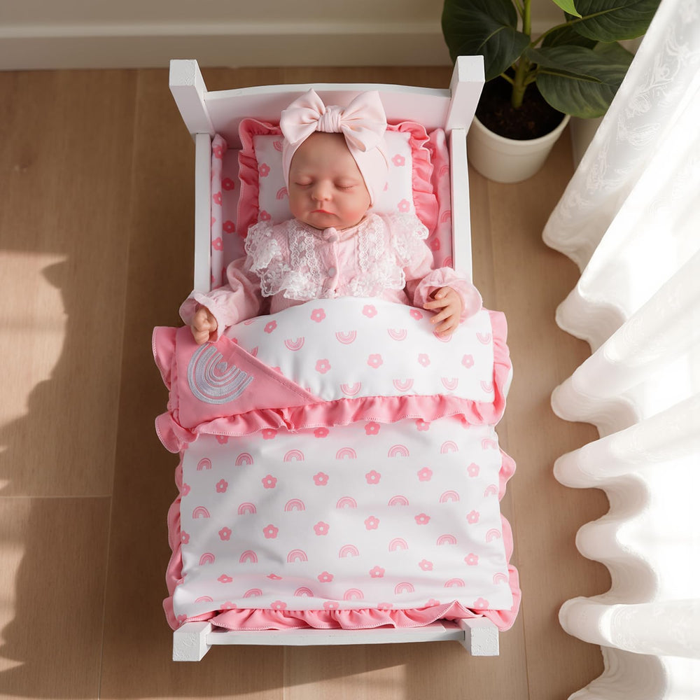 BABESIDE matching patterns enhance doll bed setups and display appeal.