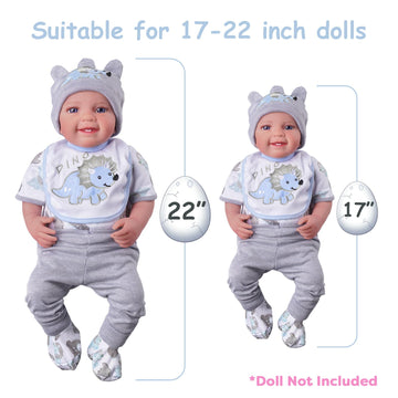 Babyside doll hat provides snug warmth with cute detailing