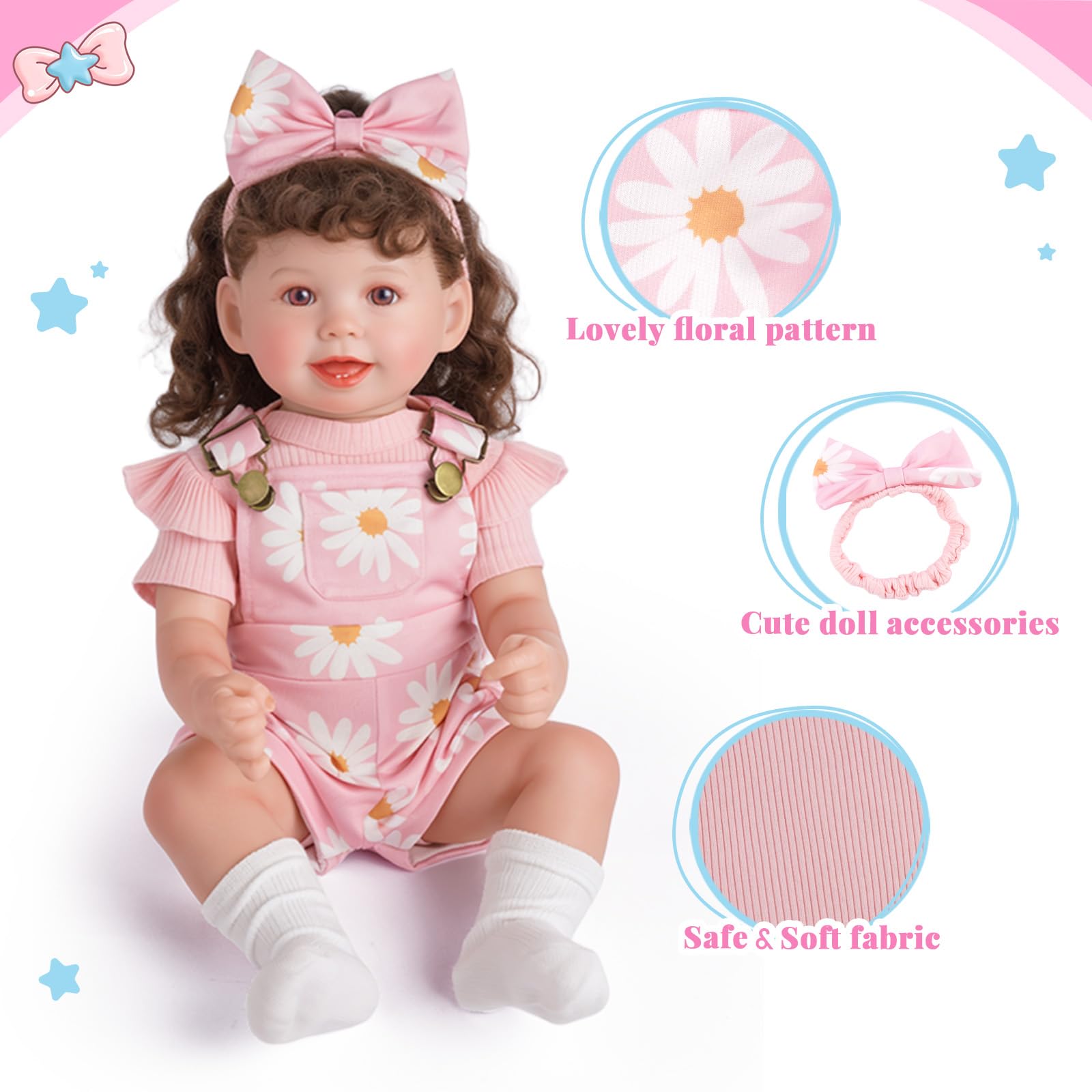 BABESIDE doll headband keeps hair neat during role play