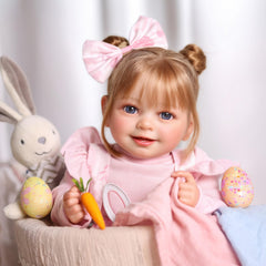 Soft cloth body and vinyl limbs for gentle hugs and cuddly interactions